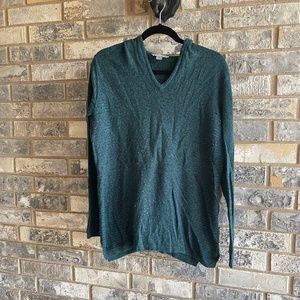 Royal Robbins deep green previously worn merino wool blend sweater